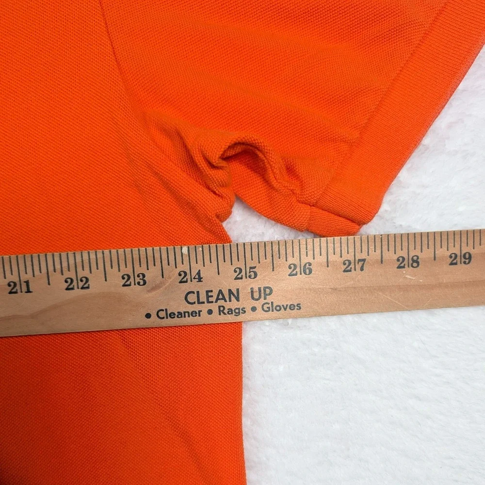 Vintage Polo Ralph Lauren Polo‎ Shirt Mens XL Orange SS Pique Pony Logo Y2K USA